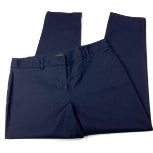 Talbots | Hampshire Navy Textured Skinny Pants 10 PETITE